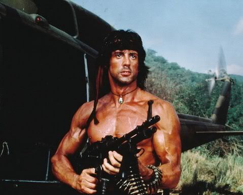 He was like Rambo, minus the douche factor.