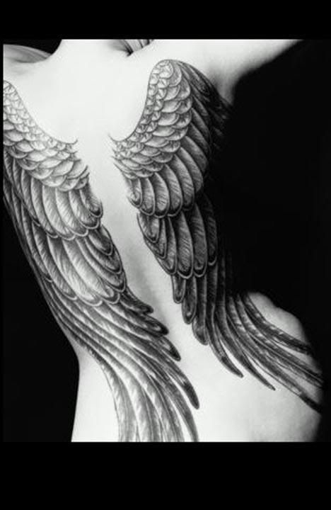 small angel wing tattoo. Small Angel Wings Tattoo Angel