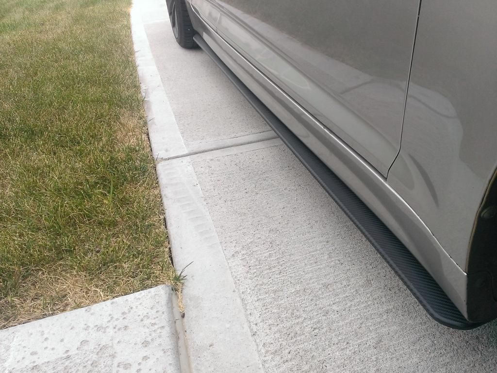 DIY Side Skirt Extensions ( Carbon Vinyl and Plain Black ) Kia Optima