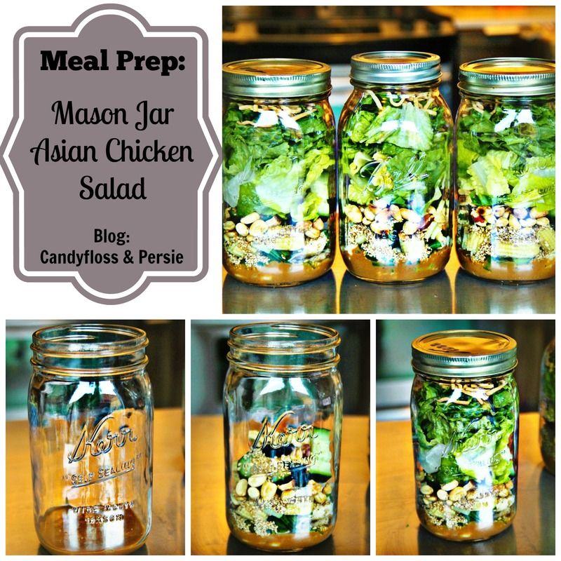Mason Jar Salad | Asian Chicken | Candyfloss & Persie