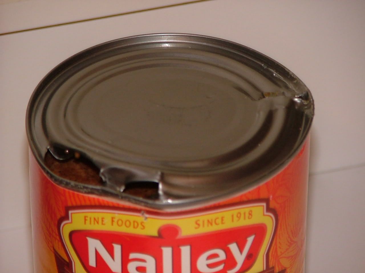 You'll never taste my meaty goodness, said the Nalley chili can to Ed O.