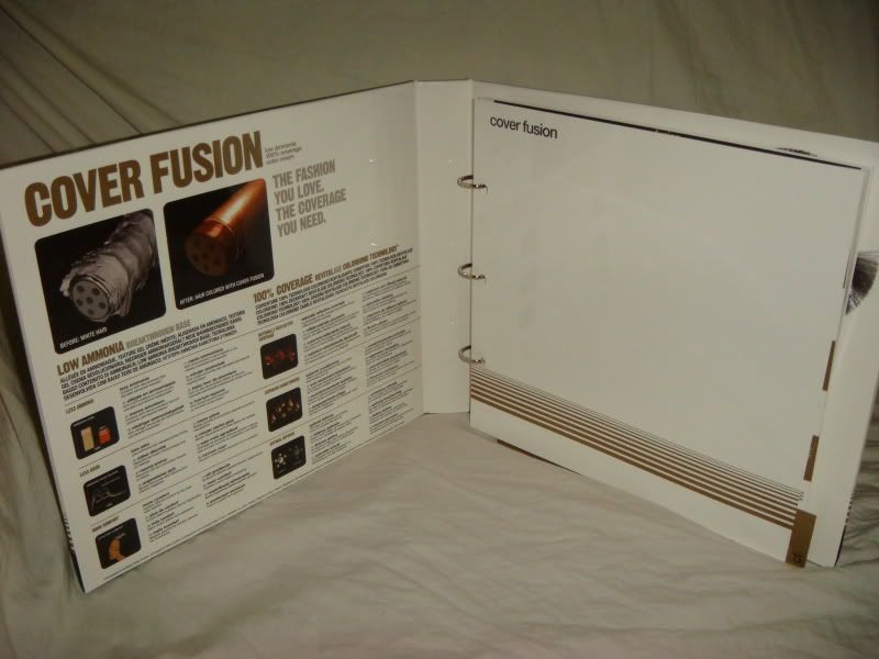 REDKEN Cover Fusion Hair Color Chart Binder Swatch BOOK eBay