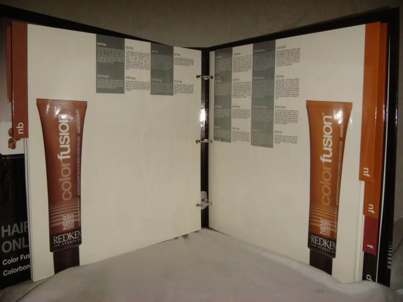 * REDKEN Color Fusion Binder Hair Chart Swatch BOOK ! * eBay