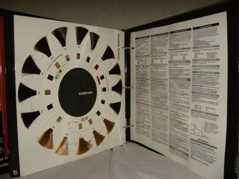 * REDKEN Color Fusion Binder Hair Chart Swatch BOOK ! * eBay