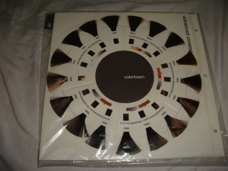 * REDKEN Color Fusion Binder Hair Chart Swatch BOOK ! * eBay