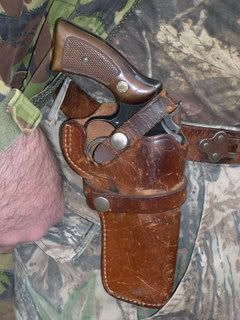 holstered revolver