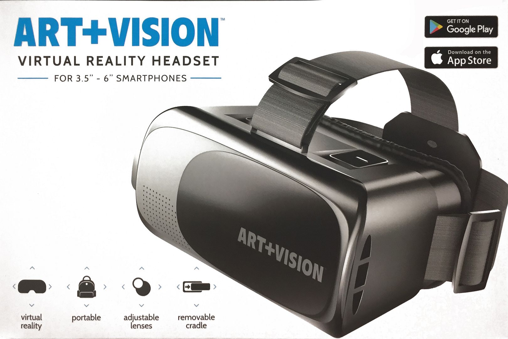 Art Vision Virtual Reality Headset for 3.5" 6" smartphones eBay