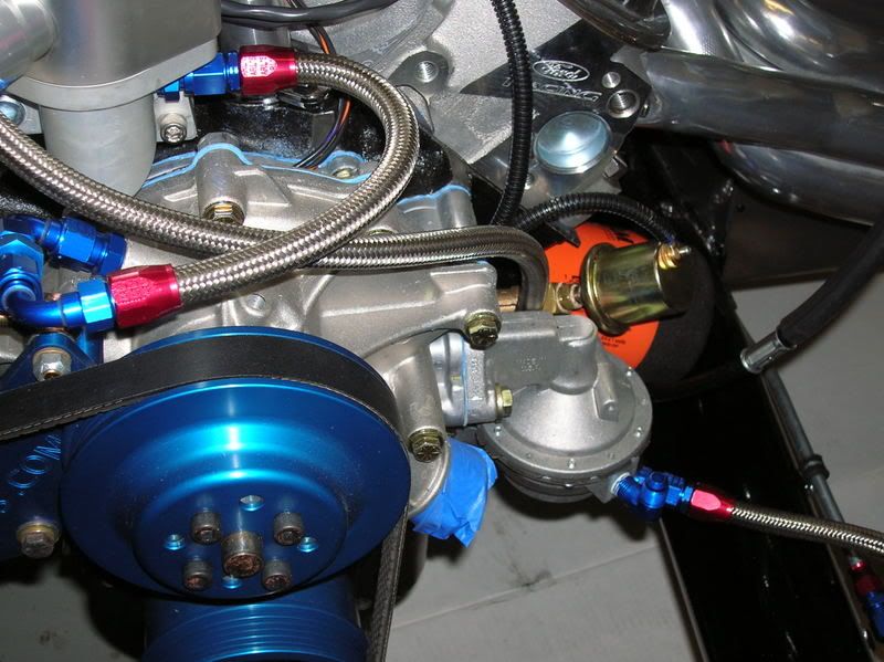 mechanical fuel pump fuel line routing Factory Five Racing Forum