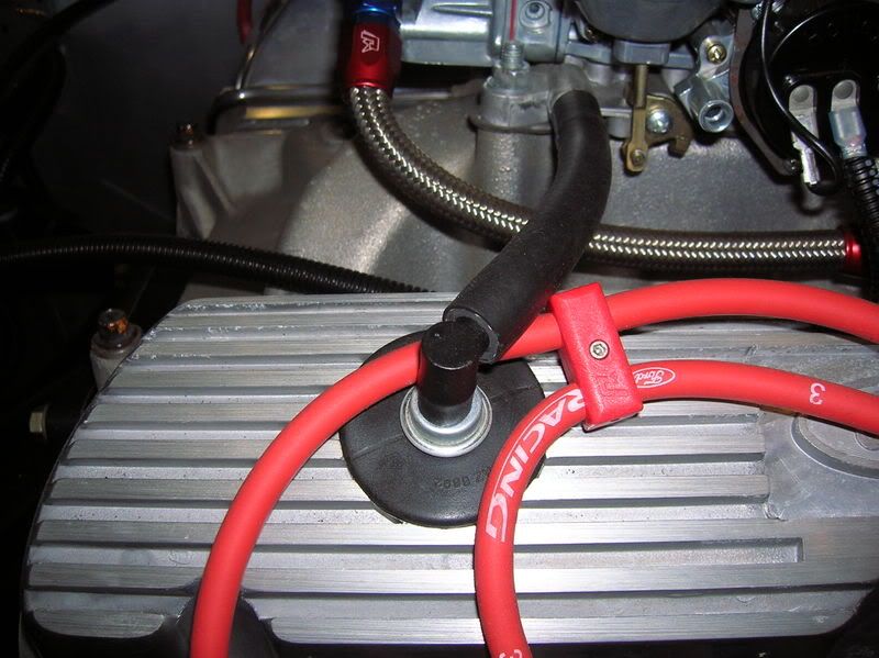 PCV Valve setup / Cobra covers / Holley carb Factory