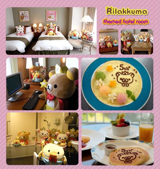 rilakkuma themed hotel room Rilakkuma Lovers
