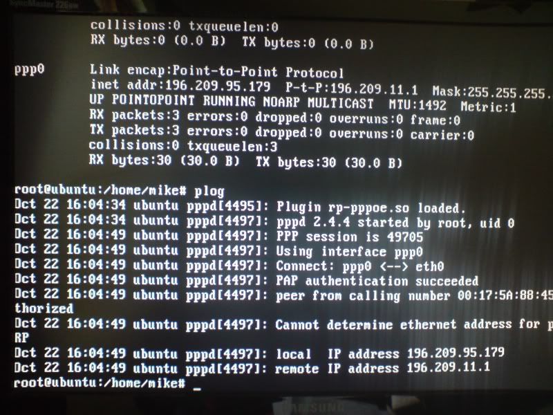 [ubuntu] ppp0 error while getting interface flags no such device