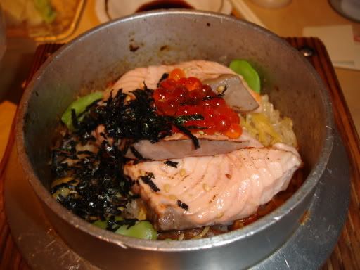 salmon rice set
