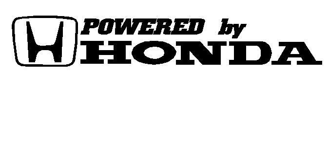 Powered by honda stickers #5