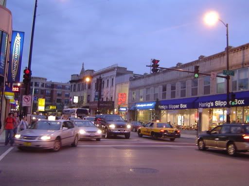 night scene in Lakeview