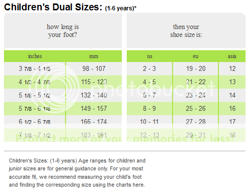 Crocs Toddler Size Chart