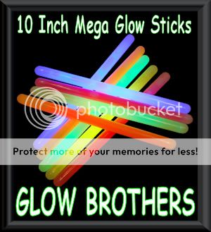 NOT ALL GLOW STICKS HAVE THE SAME BRIGHTNESS AND GLOW TIME DUE TO THE 