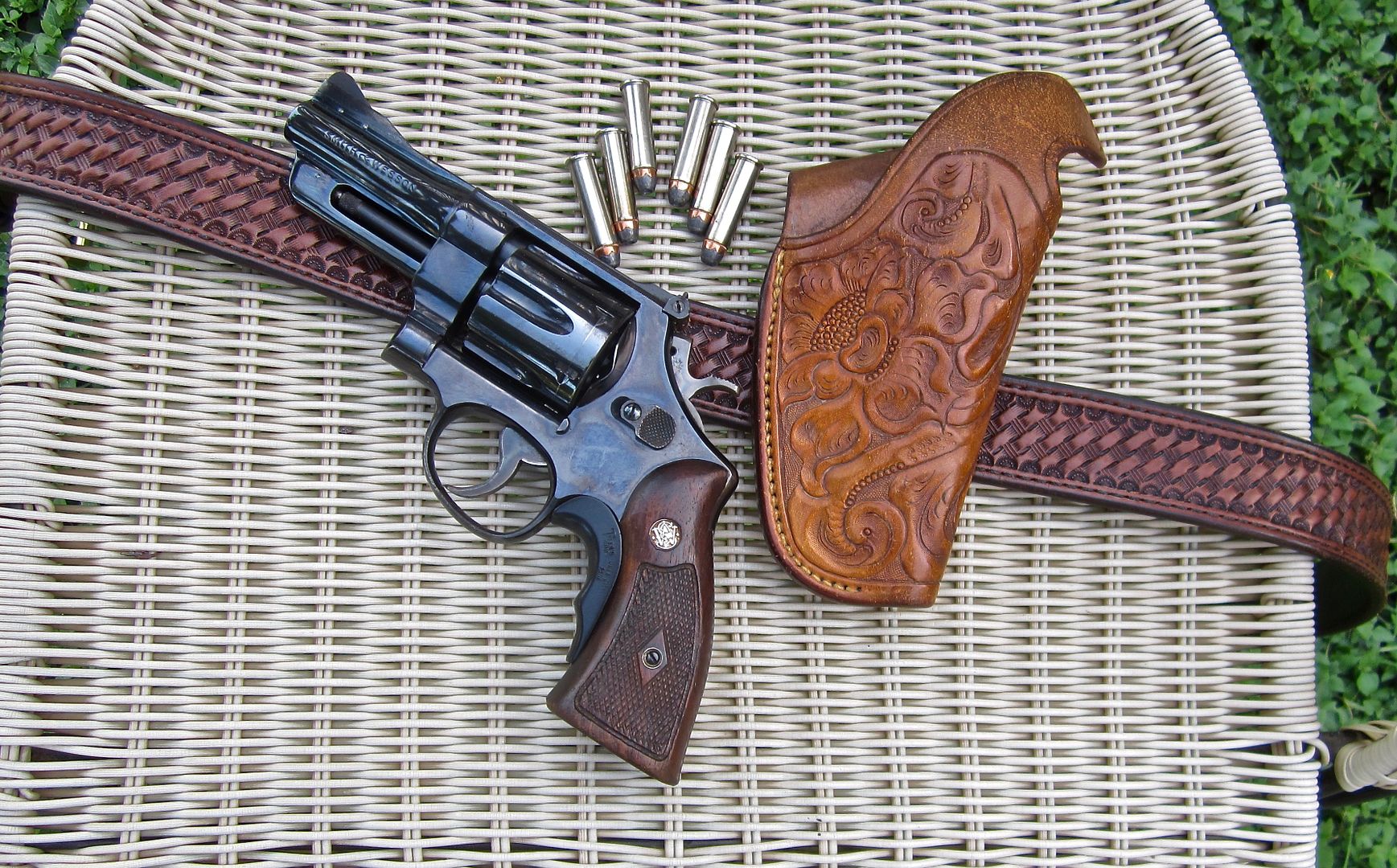 R3 Leder Revolverholster Revolver für S&W COMBAT M19 Smith&Wesson M 19 2,5 zoll 